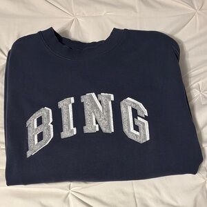 Anine Bing Navy Blue Crewneck